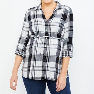 Button Front Maternity Top